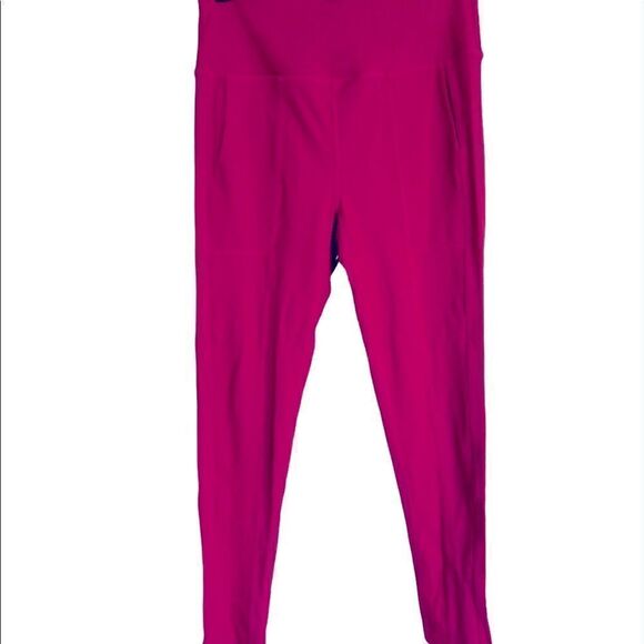 NEW Free People Movement Pink Texture Side Pockets High Rise Leggings.Size M - Picture 6 of 15